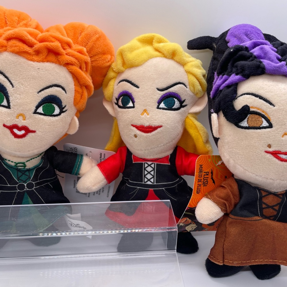 Disney Hocus Pocus Sanderson Sisters 7-8" Plush Mary Sarah Winifred Set of 3 NWT